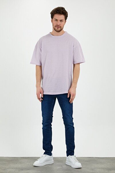 TA COLLECTİON Pachet de 2 tricouri și colier oversize, unisex, liliac, cu cro...