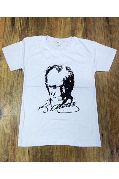 Nacar Unisex Çocuk Atatürklü Tişört 23 Nisan 19 Mayıs Gösteri Kıyafeti Tshırt