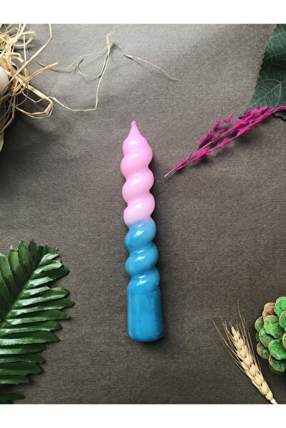 Elif Design Burgu Şamdan Mumu Tombik Kokulu Burgu Mum Spiral Mum