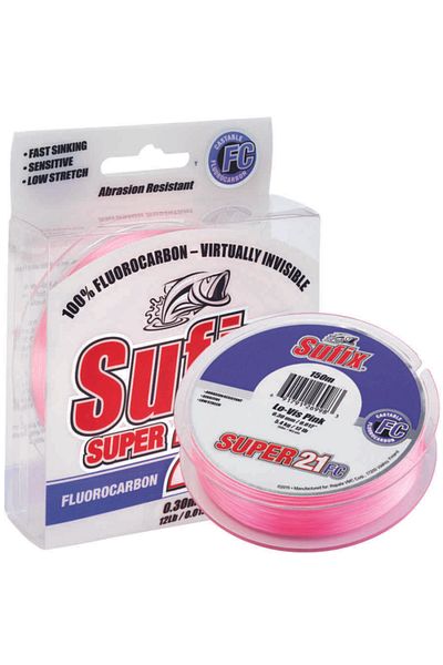 SUFIX Super 21 Fluorocarbon Fish Tape pink 50 meters