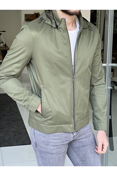 NAZEF Slim-Fit New Generation Hooded Raincoat Coat