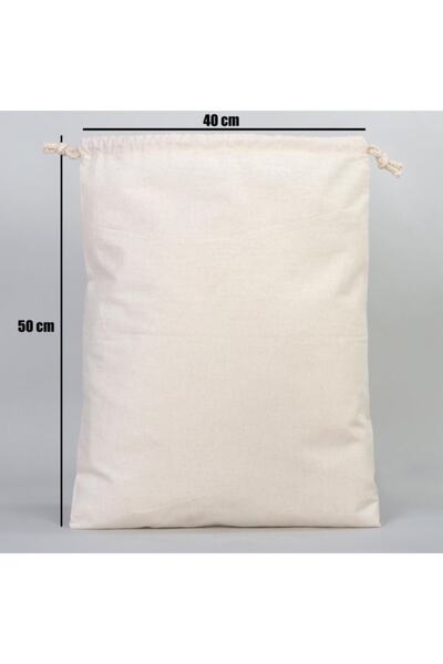 Göcen Ambalaj Çanta 40x50 5 Adet Hambez Büzgülü Kese Kiloluk Bakliyat Saklama Torbası Meyve Sebze Erişte Keseleri