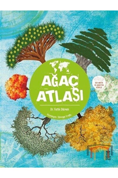Taze Kitap Ağaç Atlası- Dev Harita Ve Çıkartma Hediyeli- Karton Kapak