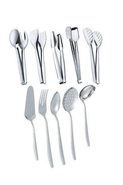Nehir 10 Piece Tongs Serving Set