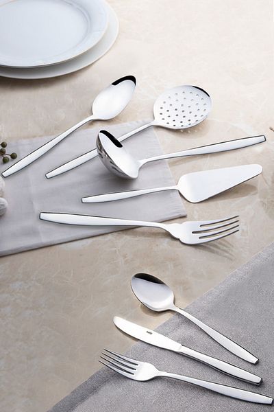 Nehir Sahra Sade 77 Piece Fork Spoon Knife Serving Set Special Series