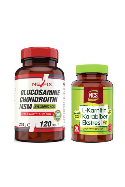 NCS Glucosamine Chondroitin Msm 120 Tablet + L-carnitine 60 Tablets