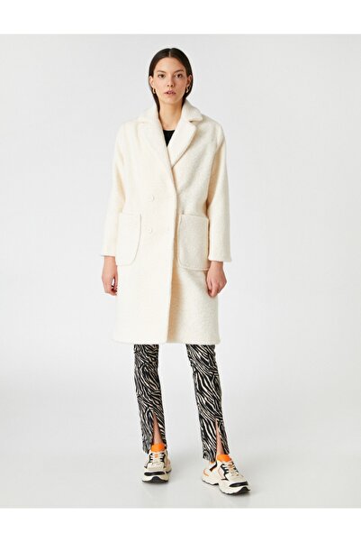 Koton Dlouhý kabát na knoflíky s kapsami