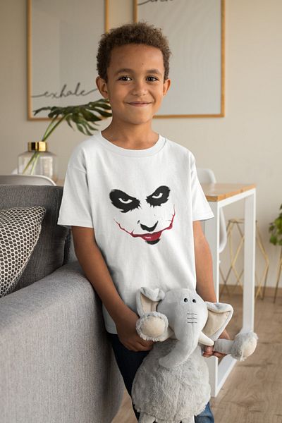 Raf Coll Tricou alb cu imprimeu digital pentru băiat
