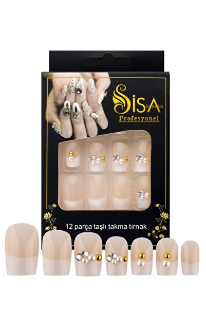 SİSA Cosmetics Taşlı Takma Tırnak C9