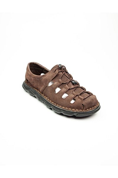 Voyager 5758 Ανδρικά casual παπούτσια καφέ Nubuck Δερμάτινα