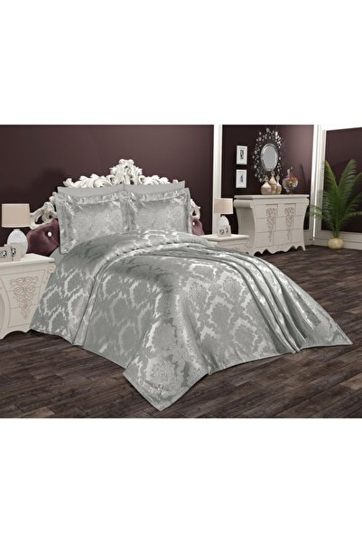 Nascor Turkey مفرش سرير Duru Chenille، طقم وسادة مزدوج