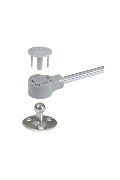 EYM 120 N Gazlı Amortisör Piston Kalkar Dolap Kapakları Için 27 Cm Gri