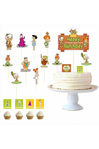 SİYAH PARTİ EVİ Çakmaktaşlar Çakıl Bambam Pasta Süsü Kürdan Takımı