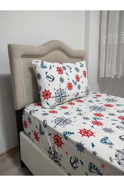Kaan Single Elastic Sailor Sheet Set