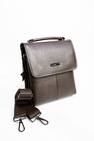 willpolo Коричнева сумка з натуральної шкіри з магнітною застібкою, сумка чер...