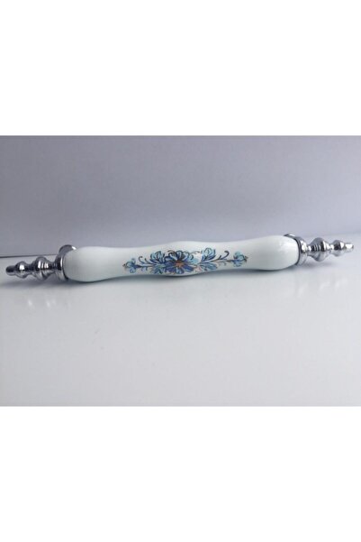 SİTE Porselen Kulp 128mm Porselen Kulp Mobilya Kulbu Dolap Kulbu-krom-beyaz-prs00005