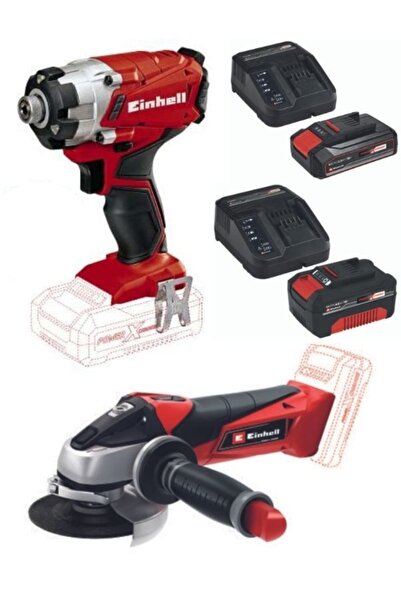 Einhell Te-ci 18/1 Akülü Vidalama - Te-ag 18/115 Akülü Avuç Taşlama 2.5-4.0 A...
