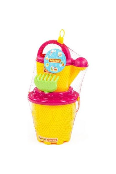 Polesie Bucket Castle Large, Screen, Small Shovel, Rake, Watering Can 51769 Beach Set