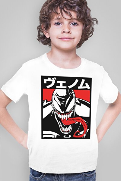ROCKANDROLL Dugi jezik, bela majica kratkih rukava za dečaka T-shirt