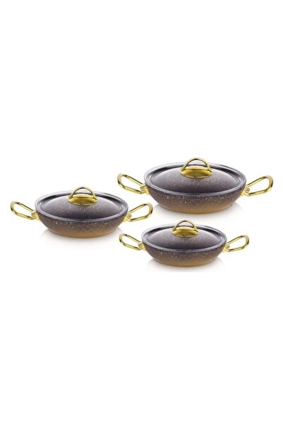 OMS PASLANMAZ Oms 3032 6 Parça Granit Sahan Seti