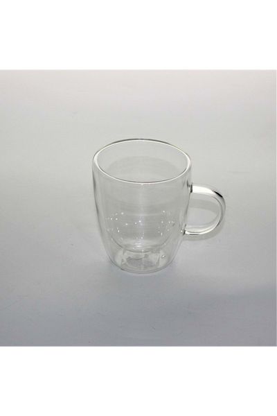 Jenisa Borosilicate Glass Mug with Handle 300 Ml 1 Piece Cup Krd08