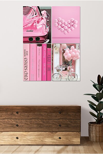 Cadran 4 Parçalı Çerçeve Görünümlü Mdf Tablo Seti Dnu055