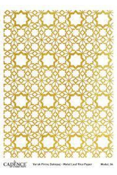 Cadence Model 04 Gold Foil Brass Decopage