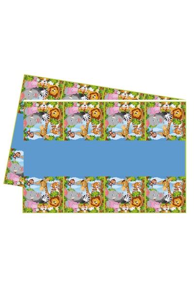 Parti dolabı Safari Animals Themed Tablecloth 120X180