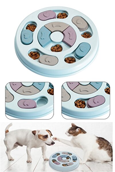 İndirimKap Köpek Bulmaca Oyuncağı Yavaş Besleyici Yemek Eğitici Beslenme Iq Arttırıcı Interaktif Oyuncak
