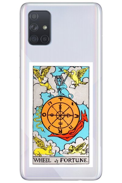 WANNA PROTECT Samkaderg A71 Tarot مصير نمط منقوشة حالة الهاتف السيليكون الشفاف