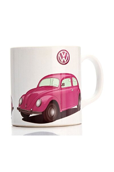 ART HEDİYE كوب فولكس فاجن بيتل وردي مطبوع على الجانبين