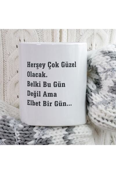 ART HEDİYE كل شيء سيكون على ما يرام، كوب مطبوع على الجانبين