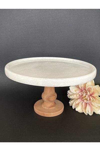 Panoramas Home Natural Marble Cake Cake Stand