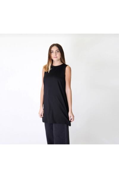 YILMAZBARMAZ Γυναικείο μαύρο μηδενικό μανίκι εσώρουχο