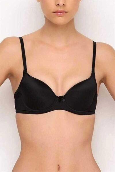 Nurteks Жіночий чорний бюстгальтер без кісточок Soft Touch з прозорими бретел...