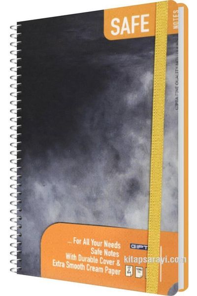 Gıpta Safe Notes Spiral Hard Cover Notebook 17x24 120 Yp Dotted