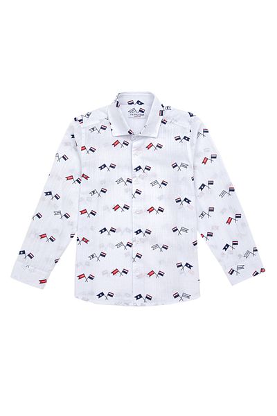 U.S. Polo Assn. Λευκό πουκάμισο για αγόρι