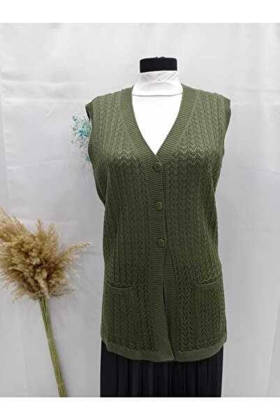 Sel Tekstil Γυναικείο γιλέκο με μοτίβο αλυσίδας Mercerized Mother