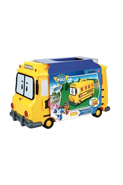 Genel Markalar Kobal Polı/83148 Robocar Poli Okul Otobüsü Figür Çantası