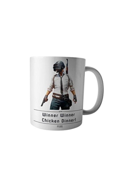 ART HEDİYE كوب مطبوع على الجانبين من Pubg - كوب عشاء الدجاج وينر وينر