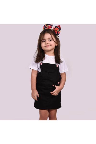 tunay moda Keten Jile Ve Beyaz Kısa Kollu Badi Kombin