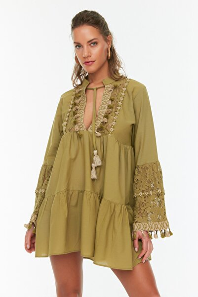 Trendyol Collection Dress - Green - Basic