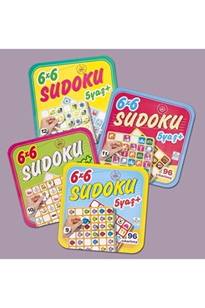 Pötikare Yayıncılık 6x6 Sudoku +5 Yaş 4 Kitap Set