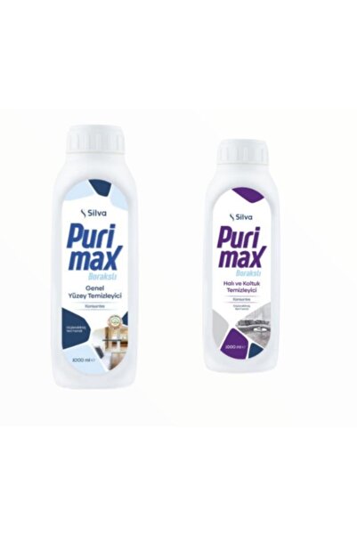 Silva Purimax Genel Yüzey Temizleyici 1000 Ml +purimax Halı Ve Koltuk Temizle...