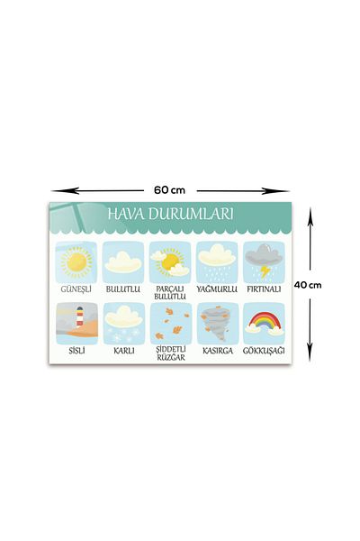 Decorita School| Glass Table| Weather| 40cm X 60cm