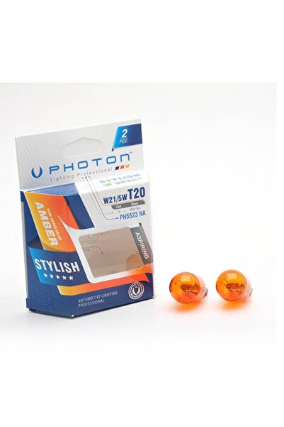 Photon T20 21/5w 12v Uyumlu Çift Devre Naturel Amber Turuncu Ph5523 Na