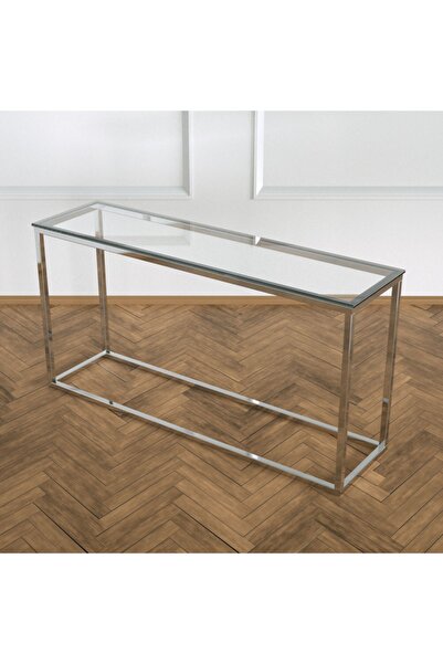 Evka Potrica Dresuar Paslanmaz Ayak Şeffaf Cam Tabla
