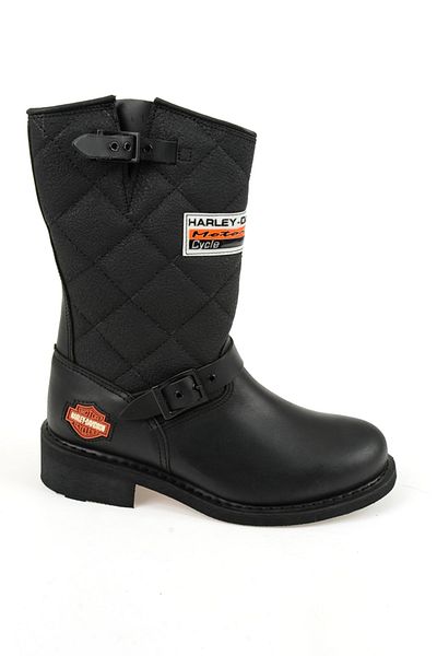 Harley Davidson Laconia Μαύρες Δερμάτινες Ανδρικές Μπότες