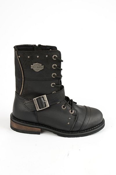 Harley Davidson Γυναικείες μπότες Monetta Μαύρες Δερμάτινες