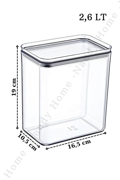 Nandy Home صندوق تخزين المنظفات المزخرف المستطيل بسعة 2.6 لتر مع غطاء